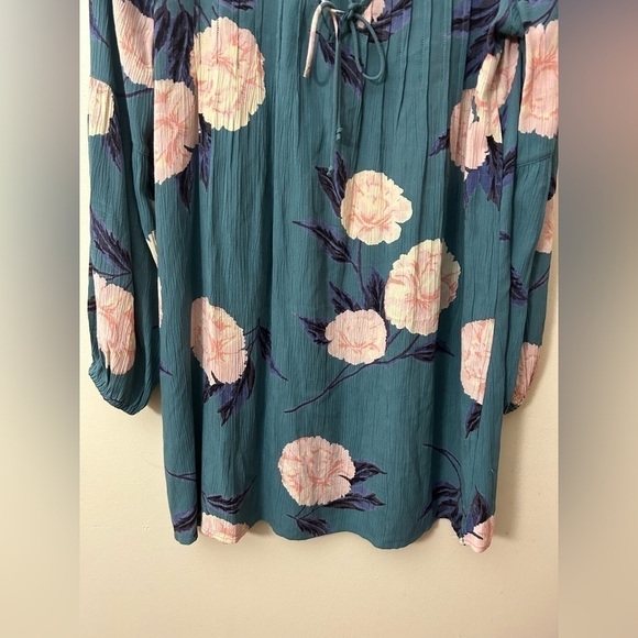 BILLABONG Just Like You Dress Womens Rayon Boho Floral Tunic Mini Dress Size S/P - Picture 6 of 14